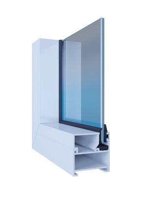 Provedal P400 с глухой створкой Алюминий Provedal с глухой створкой